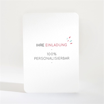 Geburtstagseinladung blanco - 9,5x13,8cm (n210250)