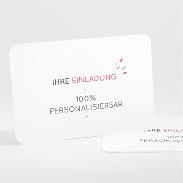 Geburtstagseinladung blanco - 13,8x9,5cm (n111259)