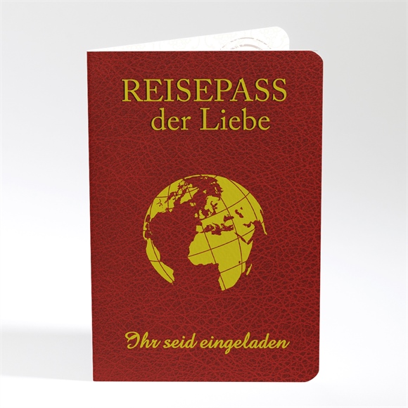 Hochzeitseinladung Reisepass der Liebe ref.N40180