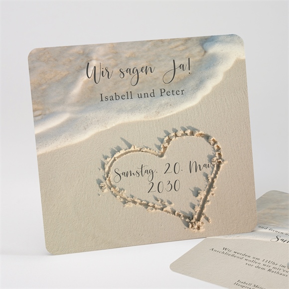 Hochzeitseinladung Strandliebe ref.N31181