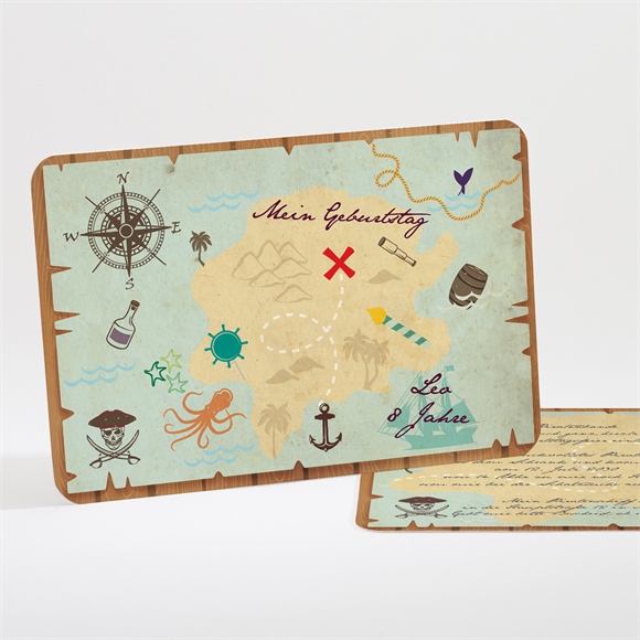 Geburtstagseinladung Schatzkarte ref.N11159