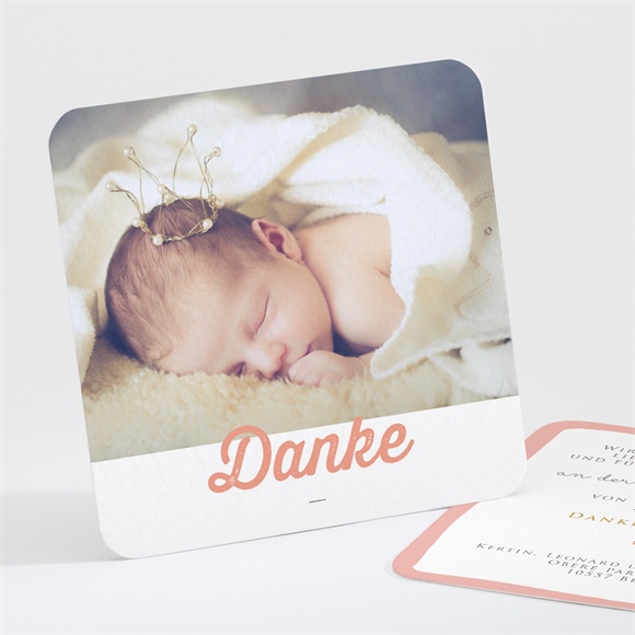 Dankeskarte Taufe Blumenalphabet Mädchen ref.N30135