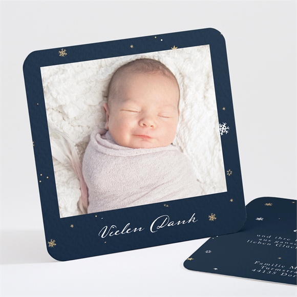 Dankeskarte Geburt Unter den Sternen ref.N30176