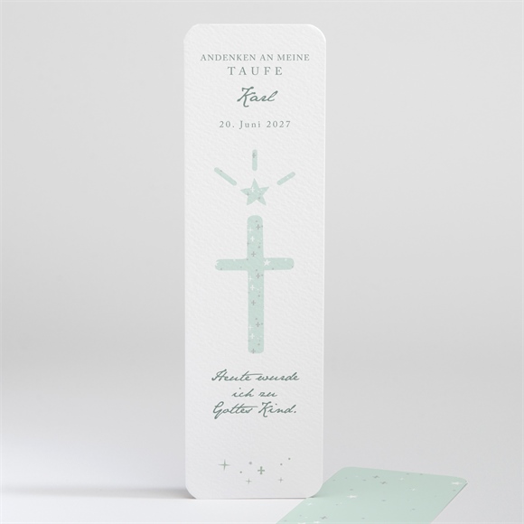 Andenken Taufe grünes licht
