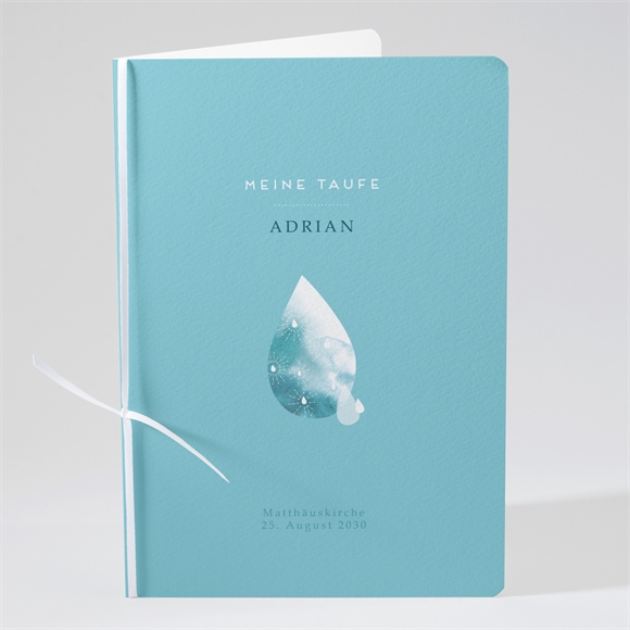 Kirchenheft Taufe Wassertropfen ref.N49190