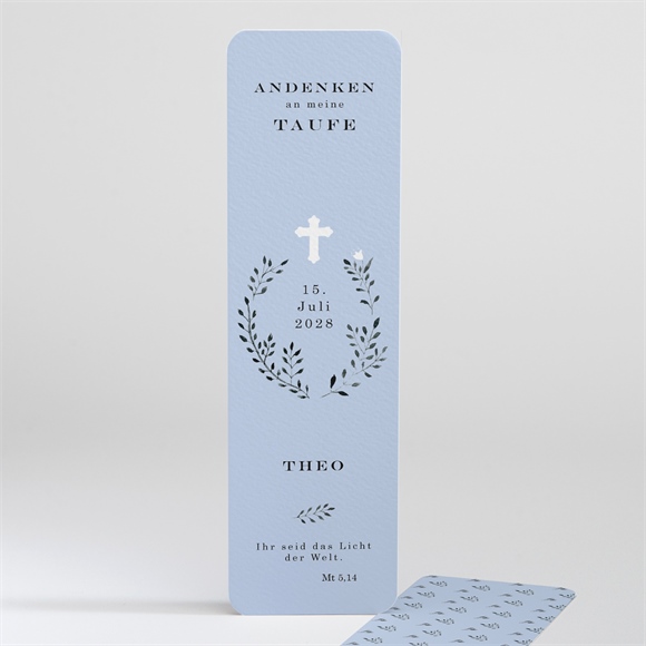 Andenken Taufe Ring der Natur Blau ref.N20140