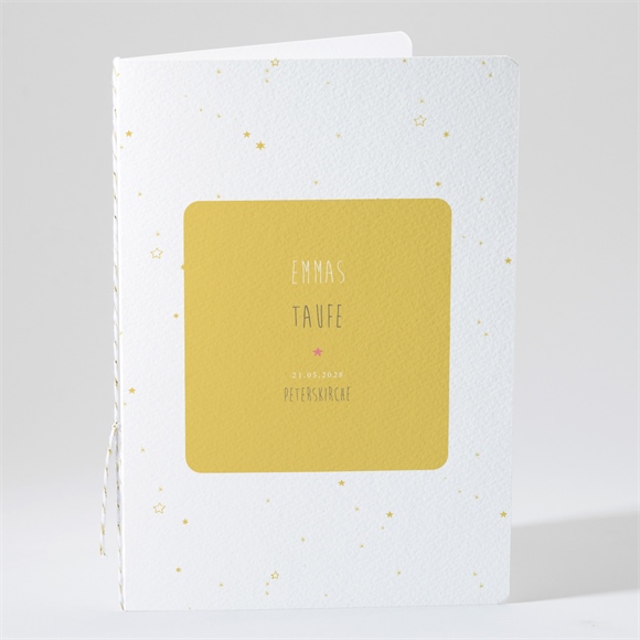 Kirchenheft Taufe Unser Star gelb ref.N49193
