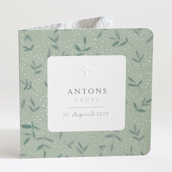 Einladung Taufe Blätter im Wind ref.N451134