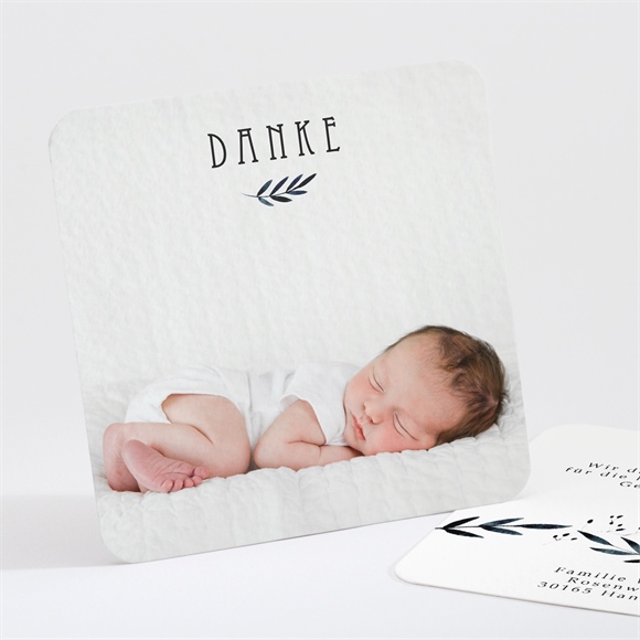 Dankeskarte Geburt Moderne Natur ref.N30192