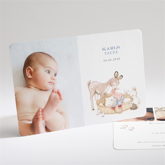 Einladung Taufe Zarte Illustration ref.N14191
