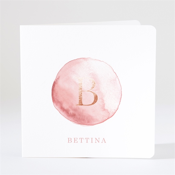 Geburtskarte Kupfer und Aquarell ref.N46107