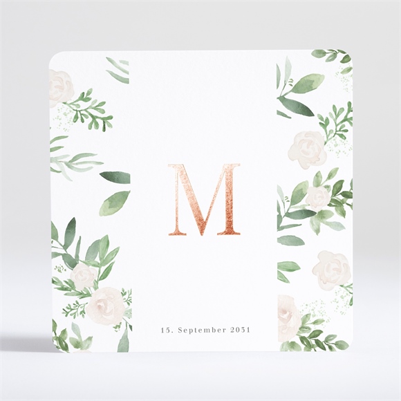 Geburtskarte Rosenverzierung ref.N35144