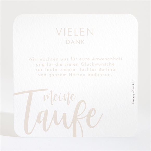 Dankeskarte Taufe Kupfer Schrift ref.N3001593