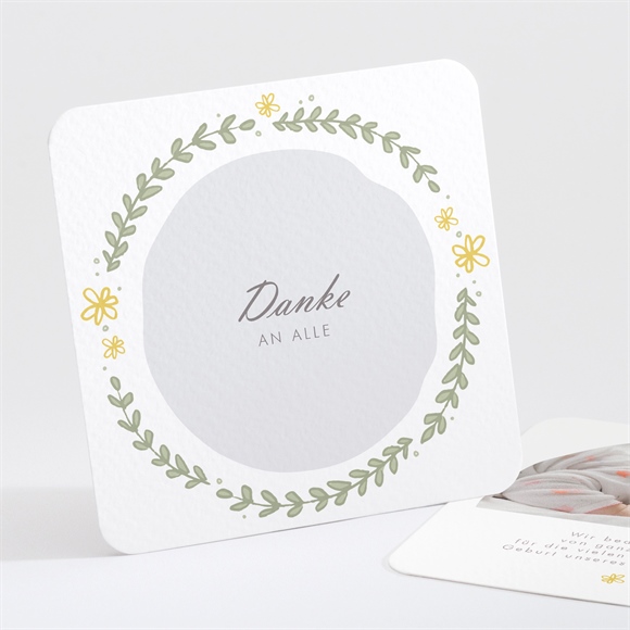 Dankeskarte Geburt Bärchen Girlande ref.N301151