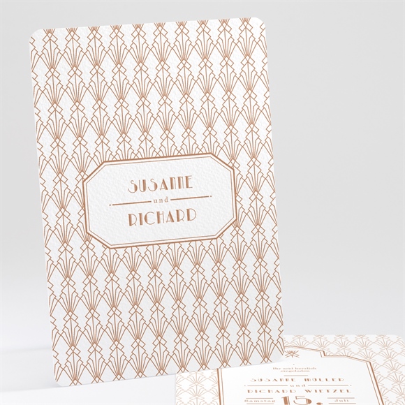 Hochzeitseinladung Art-Déco ref.N241203