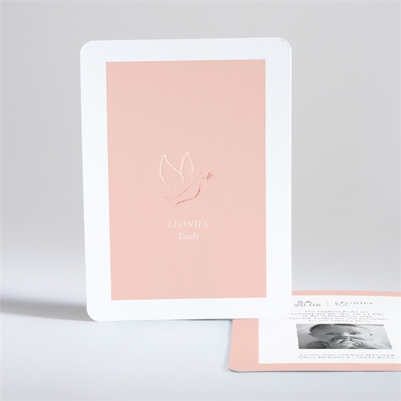 Einladung Taufe Kupfertaube ref.N28114