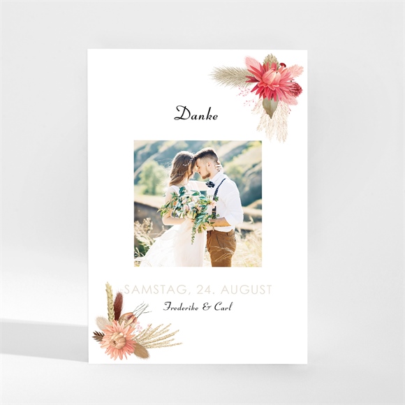 Dankeskarte Hochzeit Behutsamkeit - Magnet ref.N21067