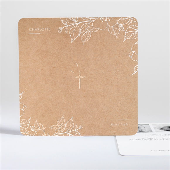 Einladung Taufe Veredelung auf Kraft ref.N35151