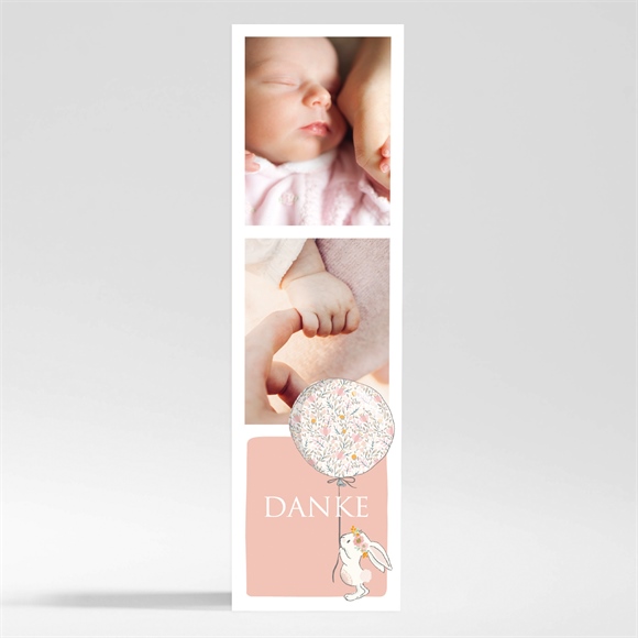 Dankeskarte Taufe Kleines Kaninchen - Magnet ref.N200361