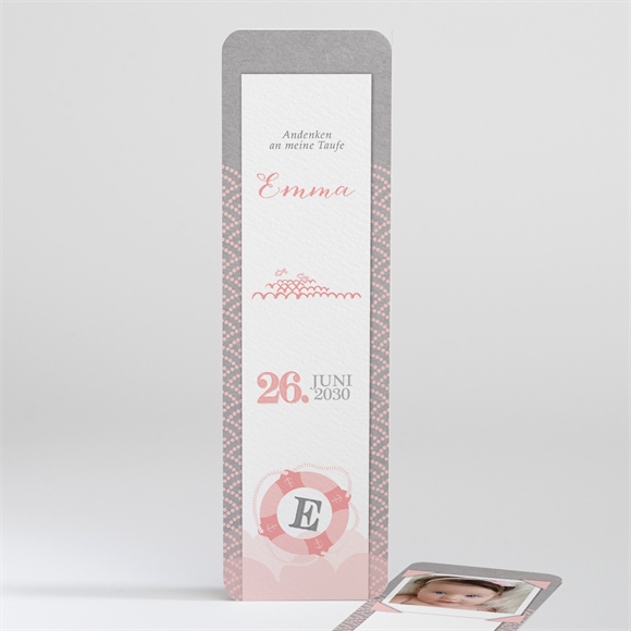 Andenken Taufe Matrose in Rosa ref.N201274