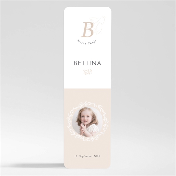 Andenken Taufe Goldene Taube - Magnet ref.N200441