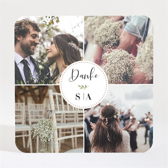 Dankeskarte Hochzeit Frühlingsgrün - Magnet ref.N3001652