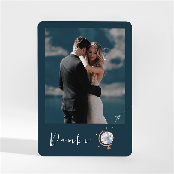Dankeskarte Hochzeit Hochzeitsreise - Magnet ref.N210114