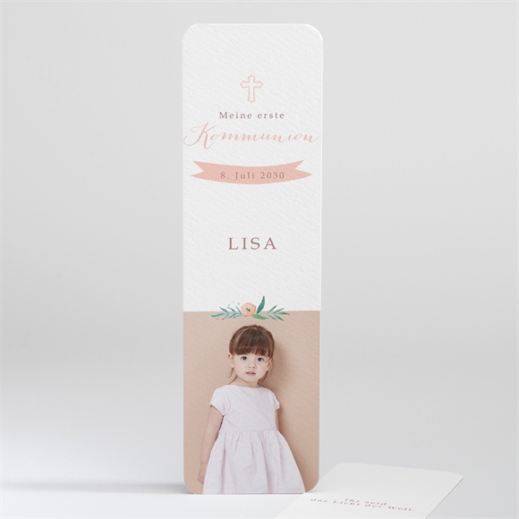 Andenken Kommunion Zartes Rosa ref.N201289