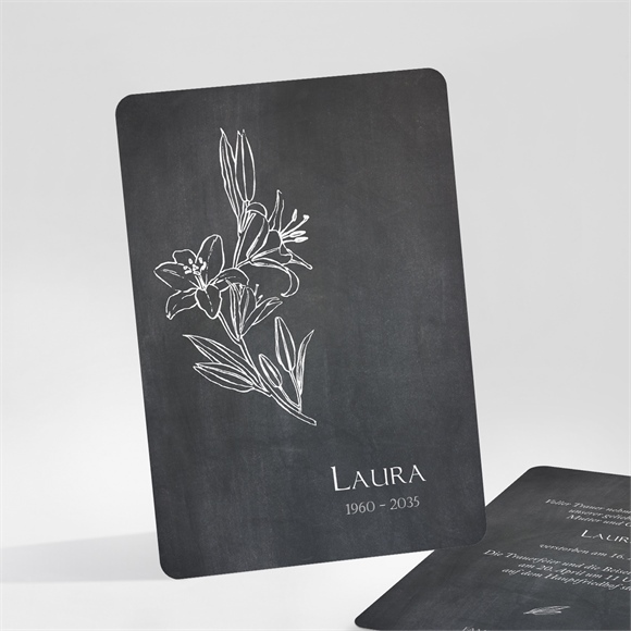 Trauerkarte Lilien ref.N25198