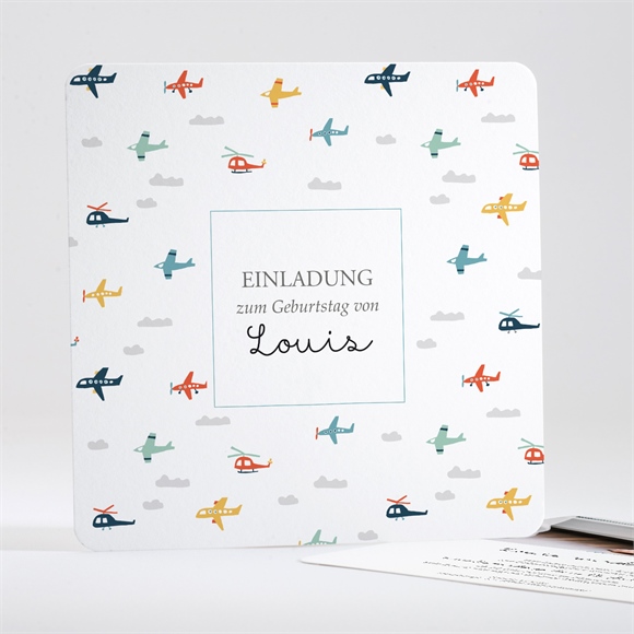 Geburtstagseinladung Flugzeuge ref.N351476