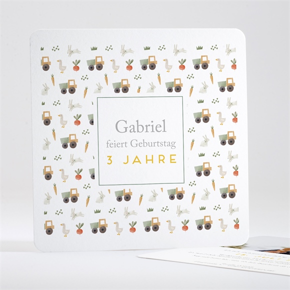 Geburtstagseinladung Traktor ref.N351480