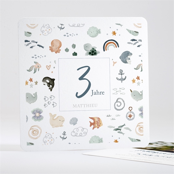 Geburtstagseinladung Baby Ocean ref.N351498