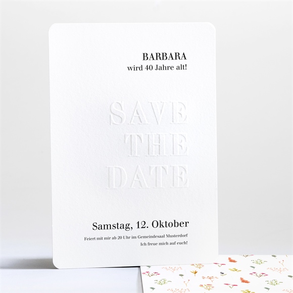 Geburtstagseinladung Save the Date ref.N241215