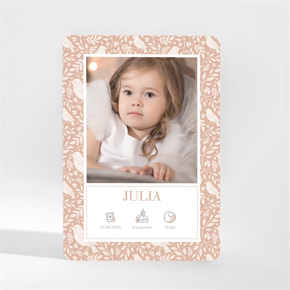 Einladung Taufe Kleines Vögelchen - Magnet ref.N210191