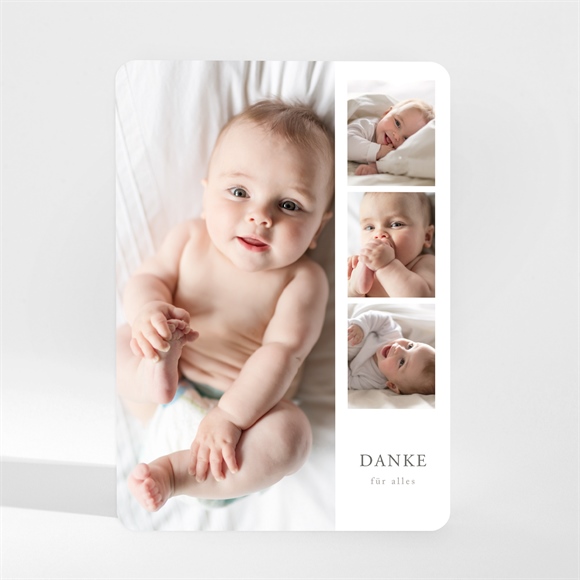 Dankeskarte Geburt Fotosammlung - Magnet ref.N210225