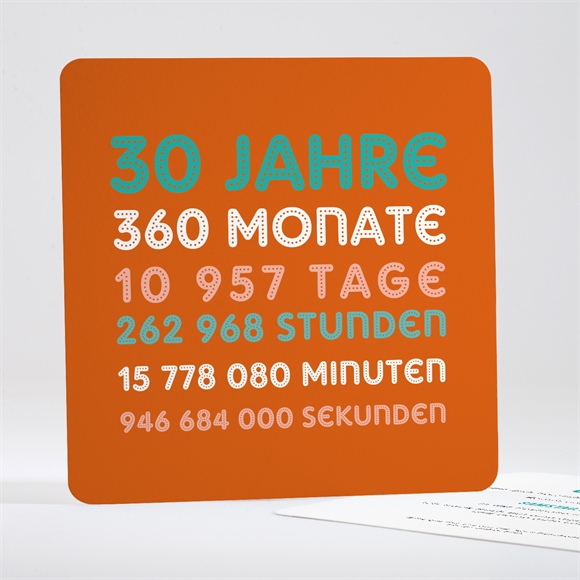 Geburtstagseinladung Countdown 30 Jahre ref.N351614
