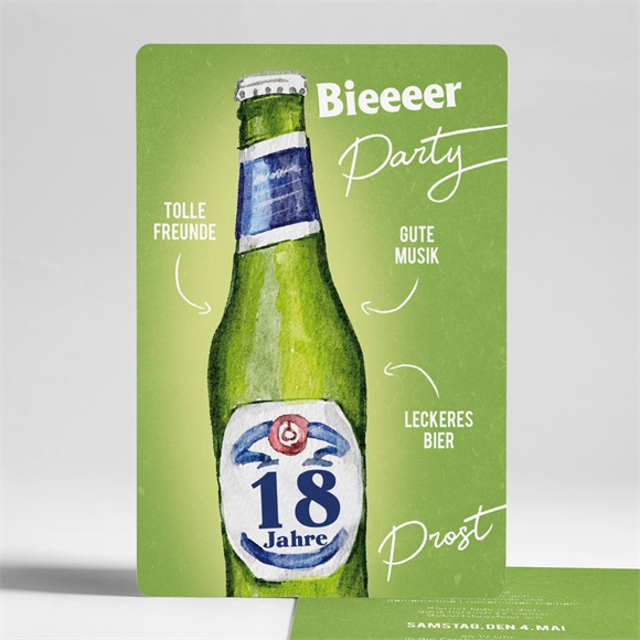 Geburtstagseinladung Apero 18 Jahre ref.N241308