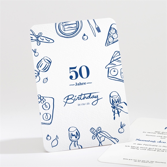 Geburtstagseinladung Dolce Vita 50 Jahre ref.N211704