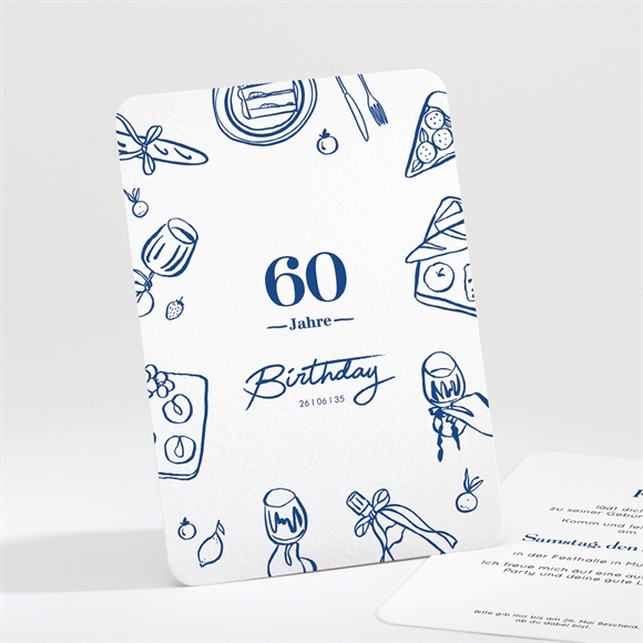 Geburtstagseinladung Dolce Vita 60 Jahre ref.N211705