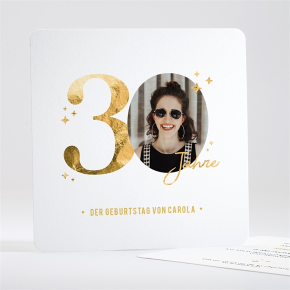 Geburtstagseinladung Glitzer 30 Jahre ref.N351619
