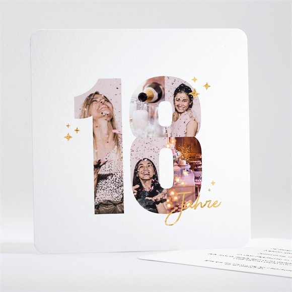 Geburtstagseinladung Foto 18 Jahre ref.N351620