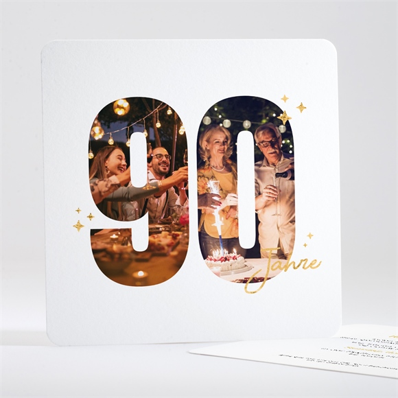 Geburtstagseinladung Foto 90 Jahre ref.N351622