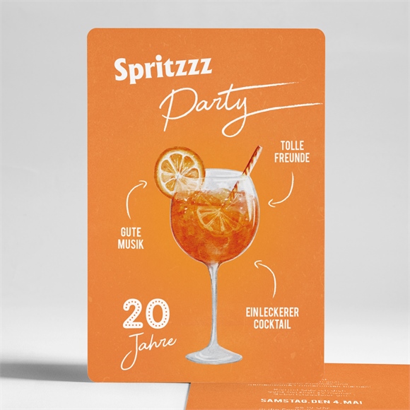 Geburtstagseinladung Spritz 20 Jahre ref.N241315