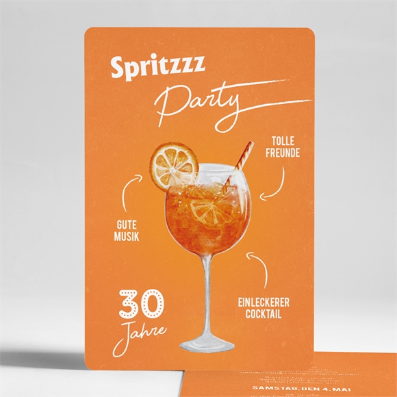 Geburtstagseinladung Spritz 30 Jahre ref.N241316