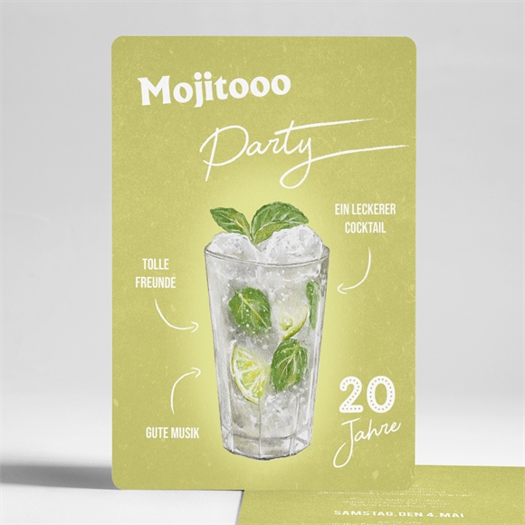 Geburtstagseinladung Mojito 20 Jahre ref.N241327