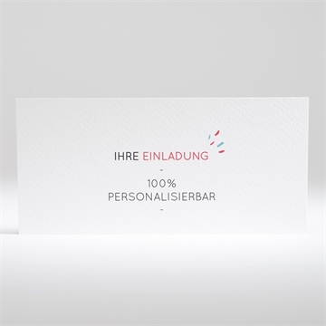 Hochzeitseinladung blanco - 21x10cm (n13105) - Vue 2