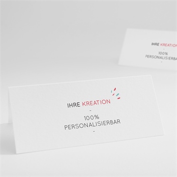 Tischkarte Hochzeit blanco - 9,5x4,2cm (n44084)