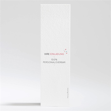 Hochzeitseinladung blanco -  5,3x19,4cm (n20105) - Vue 2