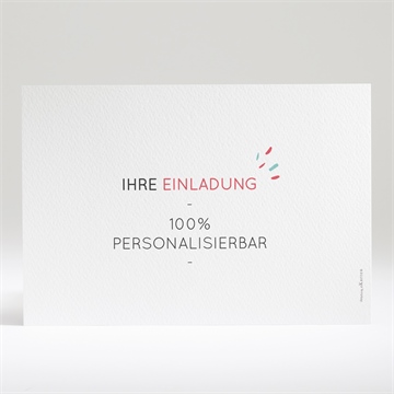 Hochzeitseinladung blanco - 14,5x21cm (n14101) - Vue 2