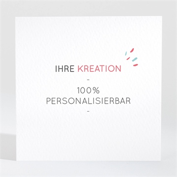Geburtskarte blanco - 9,5x9,5cm (n30107) - Vue 2
